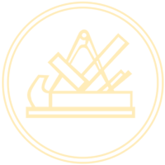 Logo frei Tischlerei Grobe Kreise beige